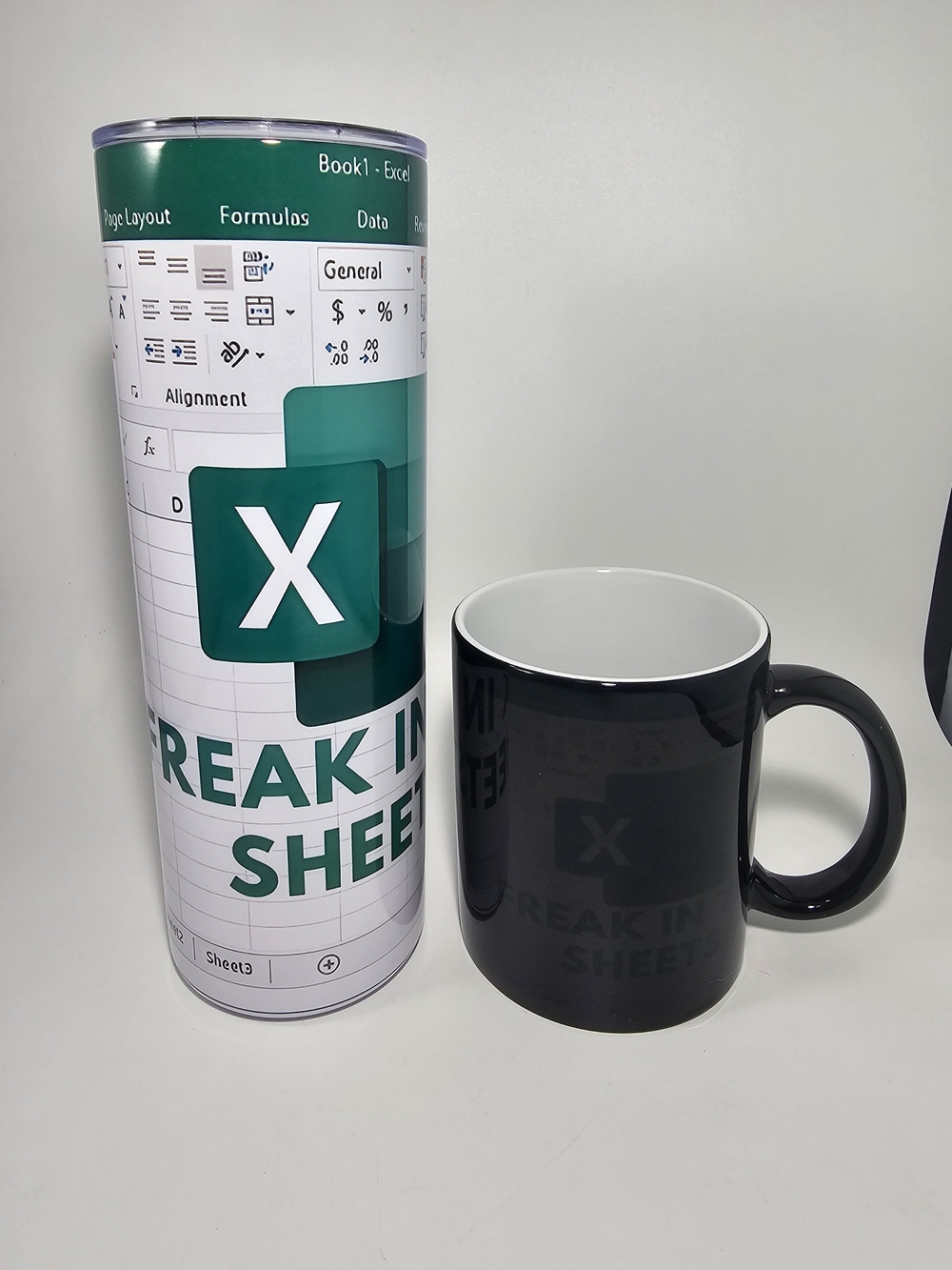 Excel 'Freak in The Sheets' Color Changing Mug and Tumbler Set